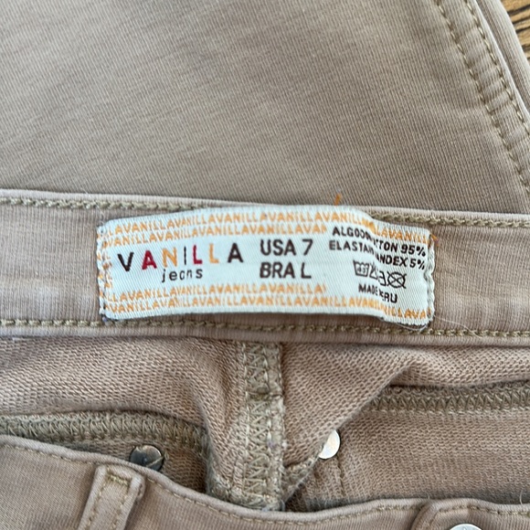 Vanilla jeans Stretch Jeans Sz 7 Tan - Picture 4 of 4